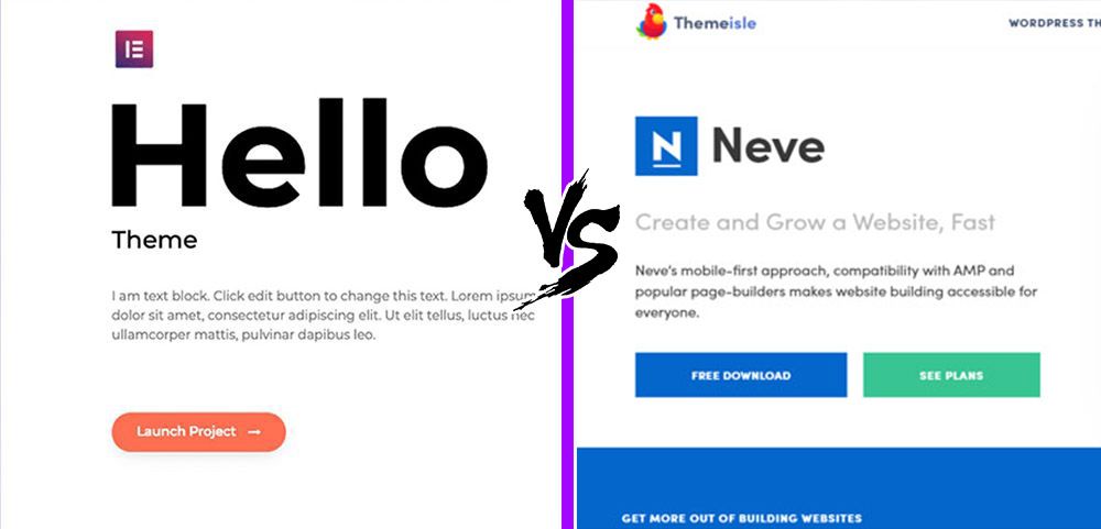Neve vs Hello