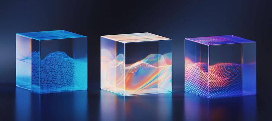 Glass Cube graphic design