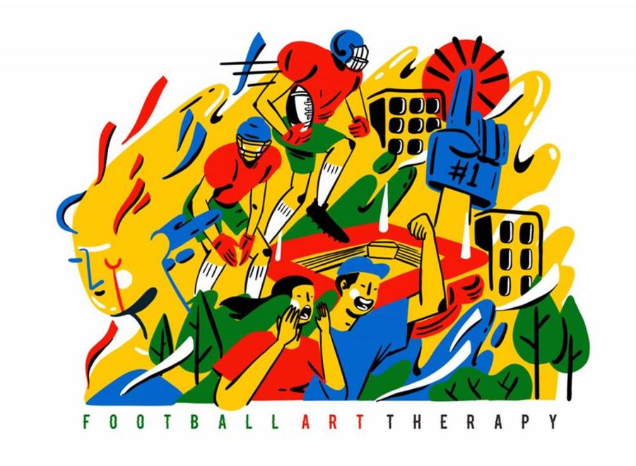 Graphic design trend maximalisme football