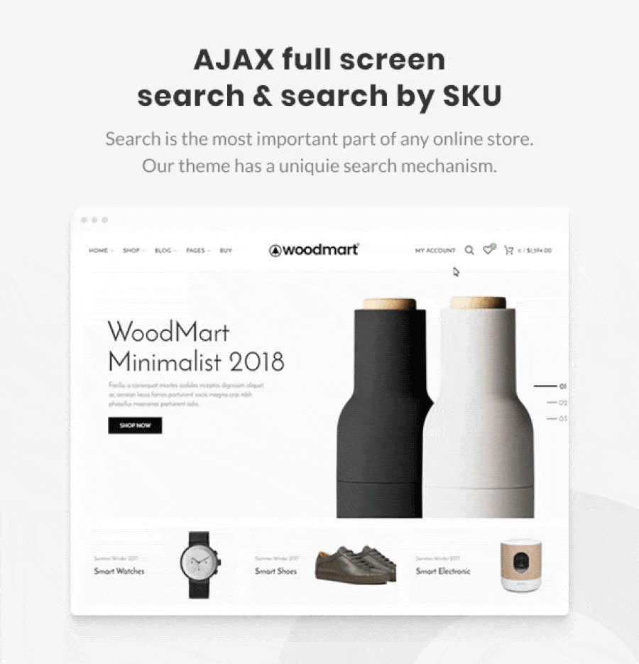 woodmart theme review advanced product search