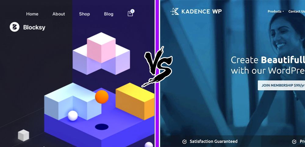 Blocksy vs Kadence