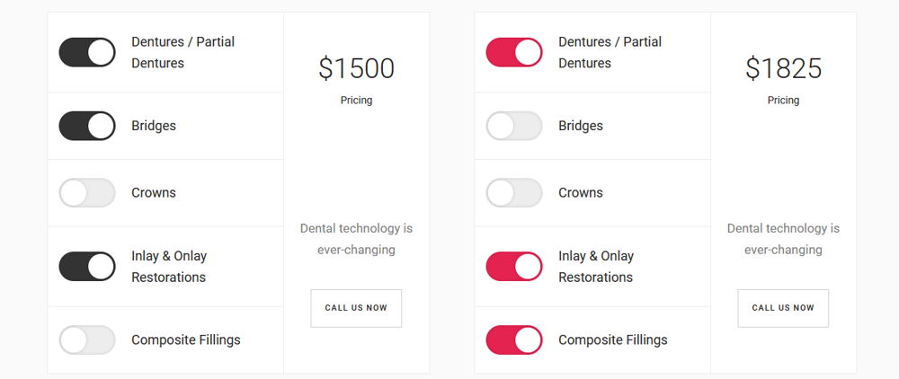 bridge theme pricing calculator
