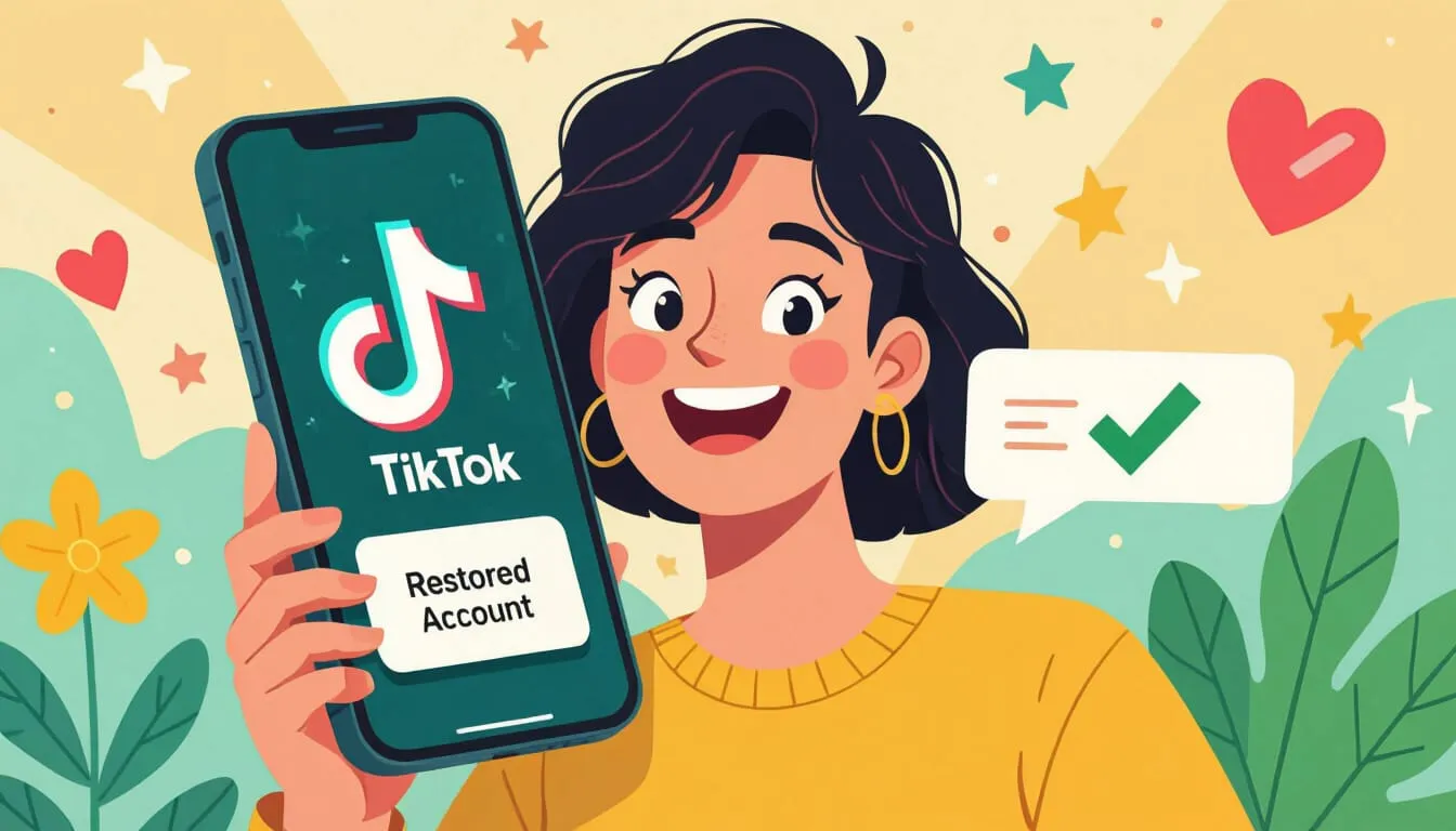 tiktok account restored warning removed