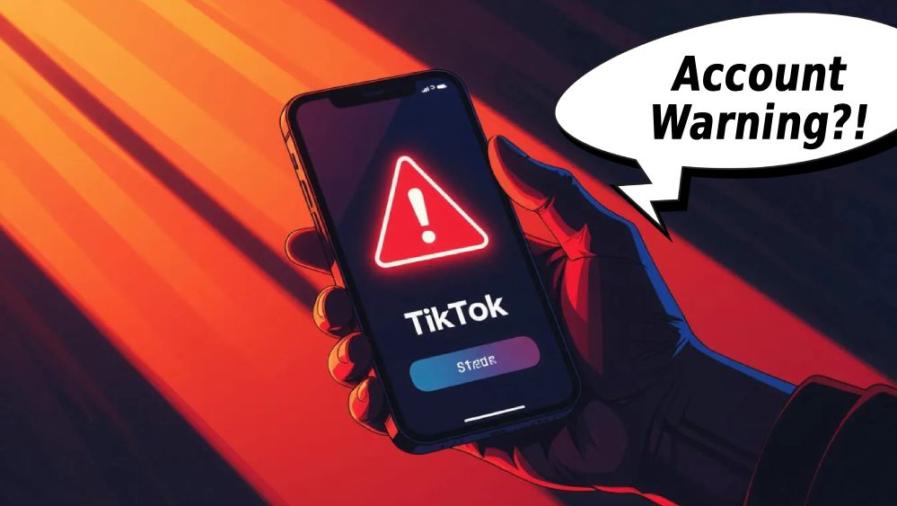 tiktok account warning fix solution