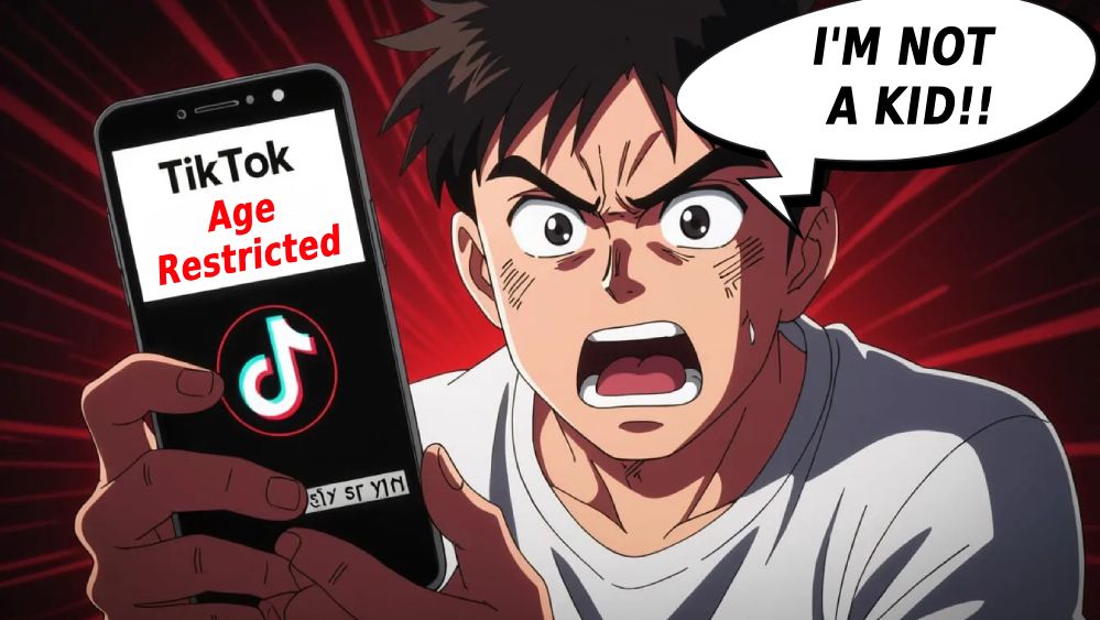 tiktok age restricted account mistake