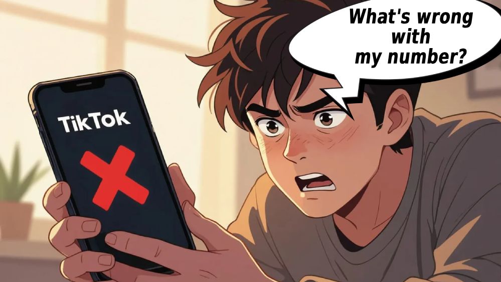 tiktok phone number verification error fix