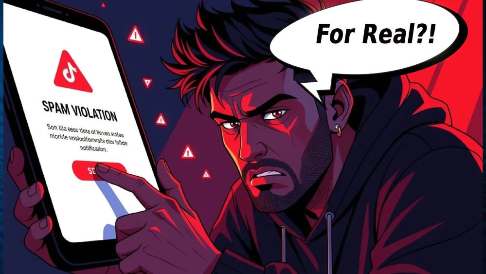 tiktok spam flag video removed