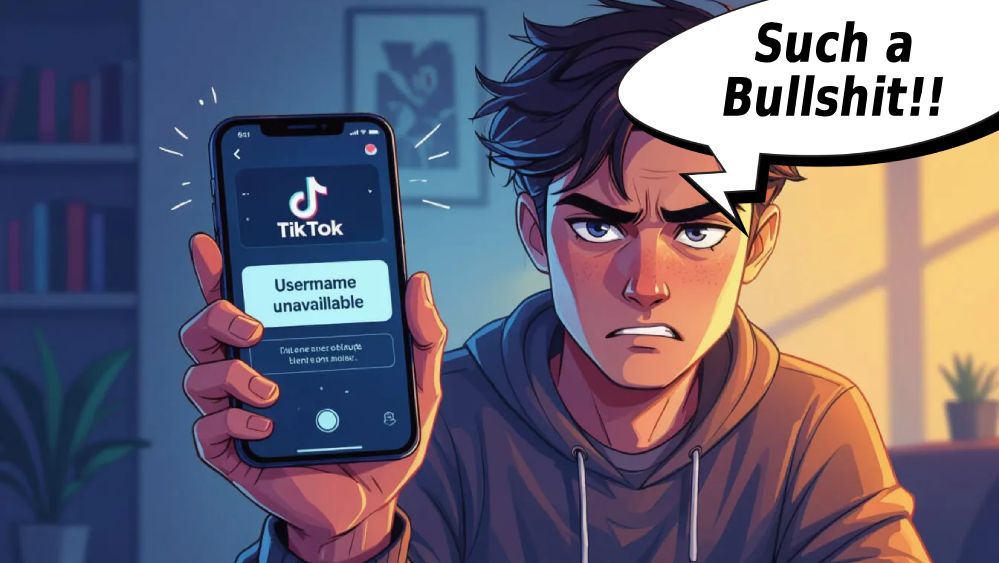 tiktok username unavailable change problem