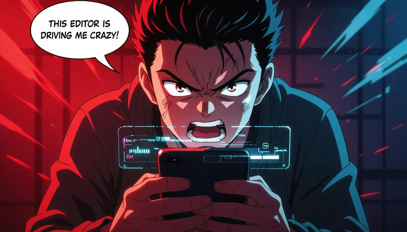 tiktok video editor glitching or freezing