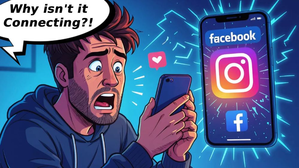 cant connect instagram facebook link accounts