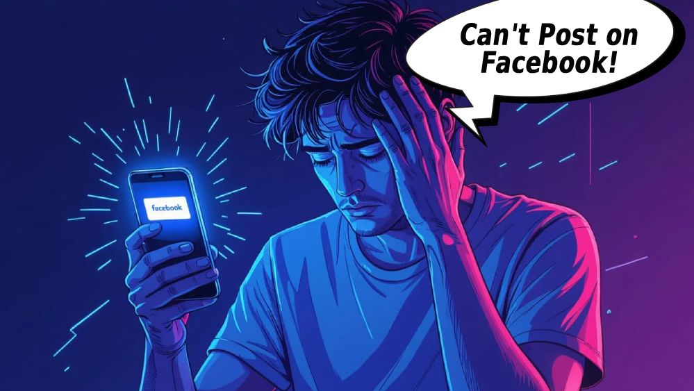 cant post on facebook status updates failing