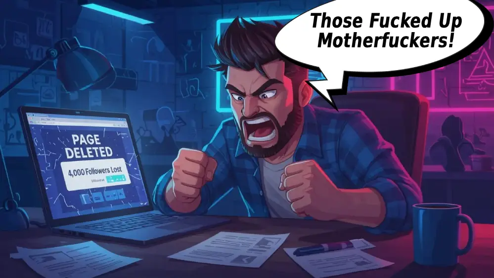 facebook company page deleted 4000 followers gone