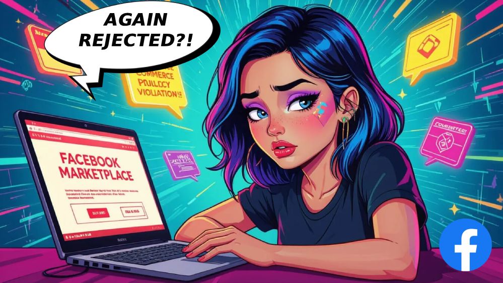 facebook marketplace appeal rejection girl laptop