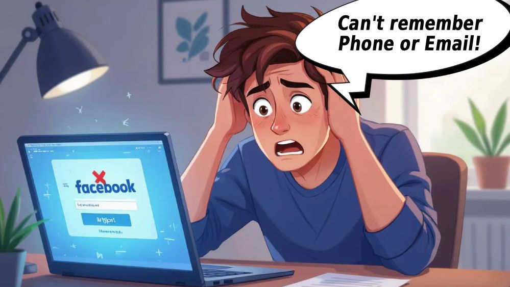 facebook password reset no email phone access