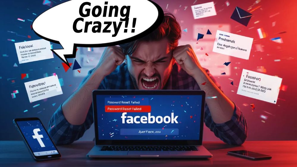 facebook password reset not working cant log in