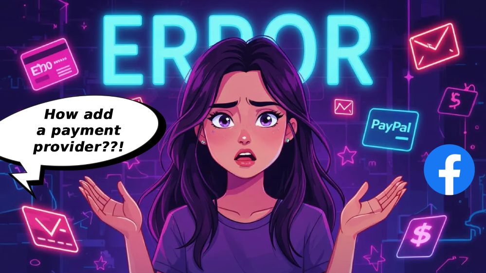 facebook pay payment method error section