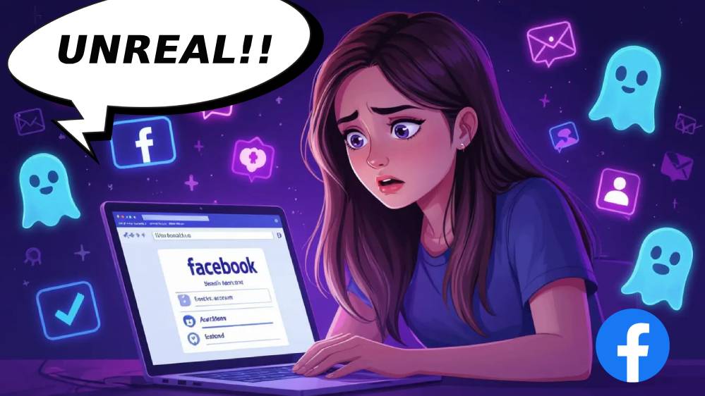 facebook says account doesnt exist cant find