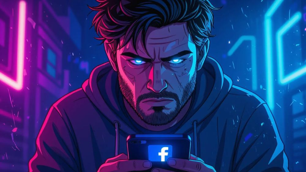 frustrated man cant remove facebook tag