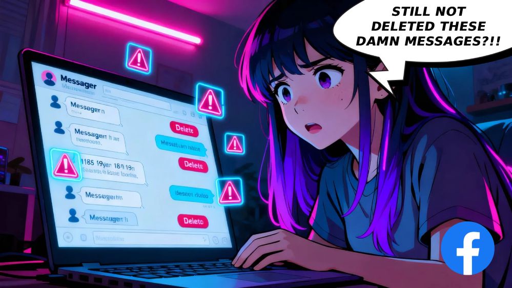 messenger delete not working girl laptop