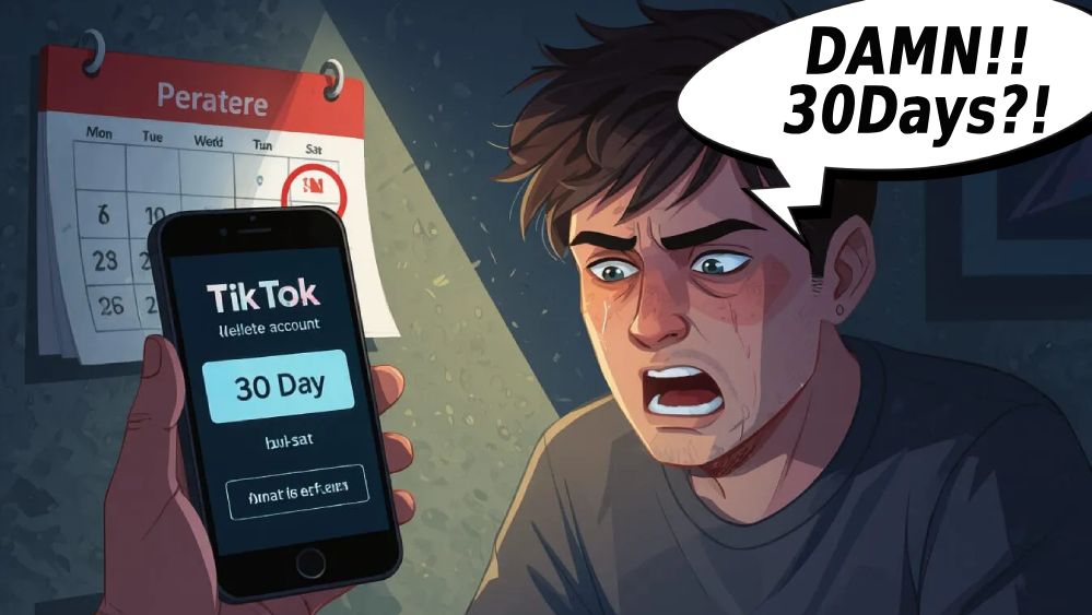 tiktok cant delete account 30 day wait