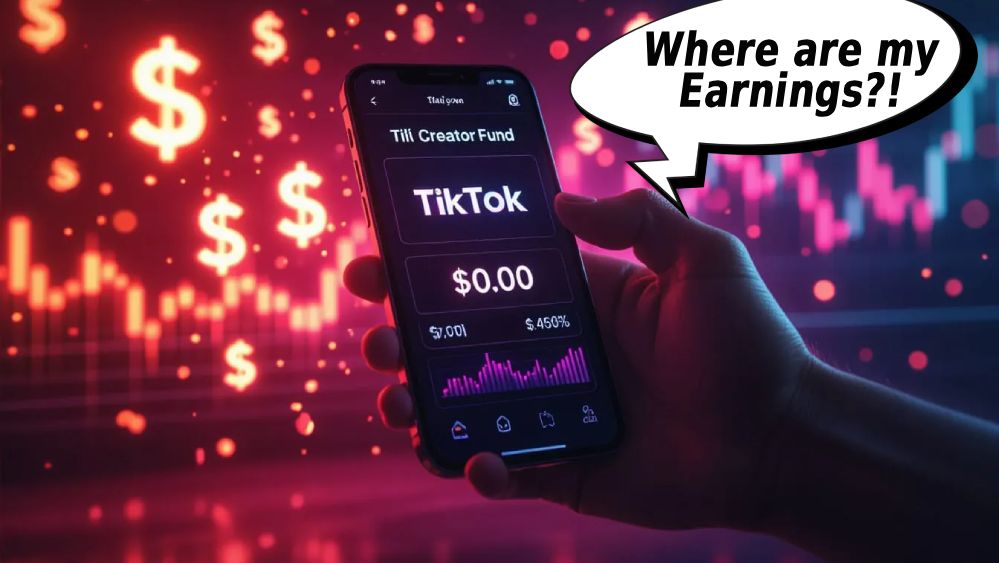 tiktok creator fund not showing earnings fix