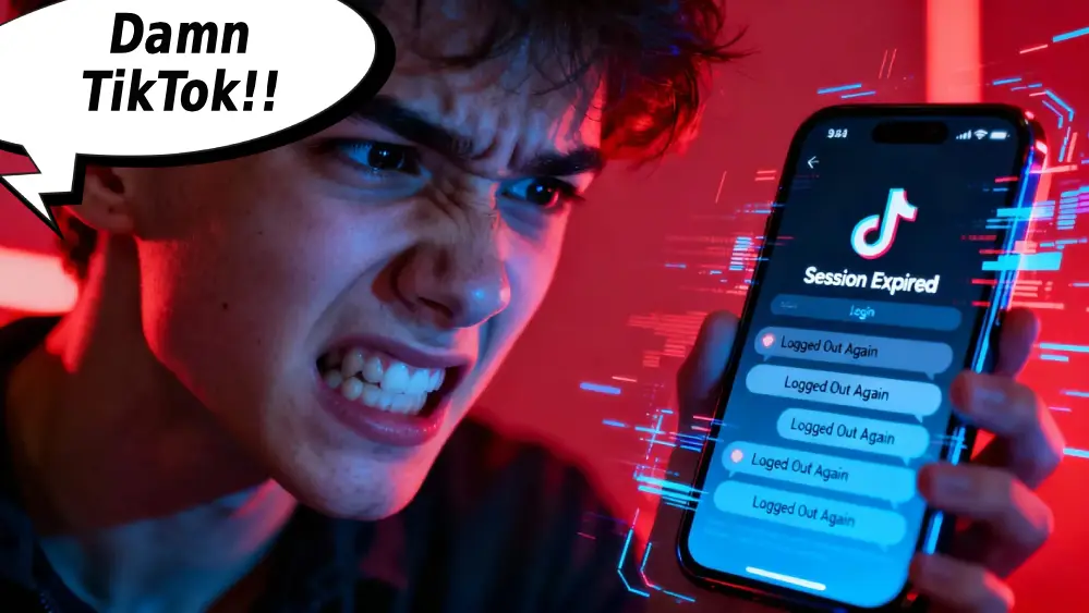 tiktok keeps logging out every day fix