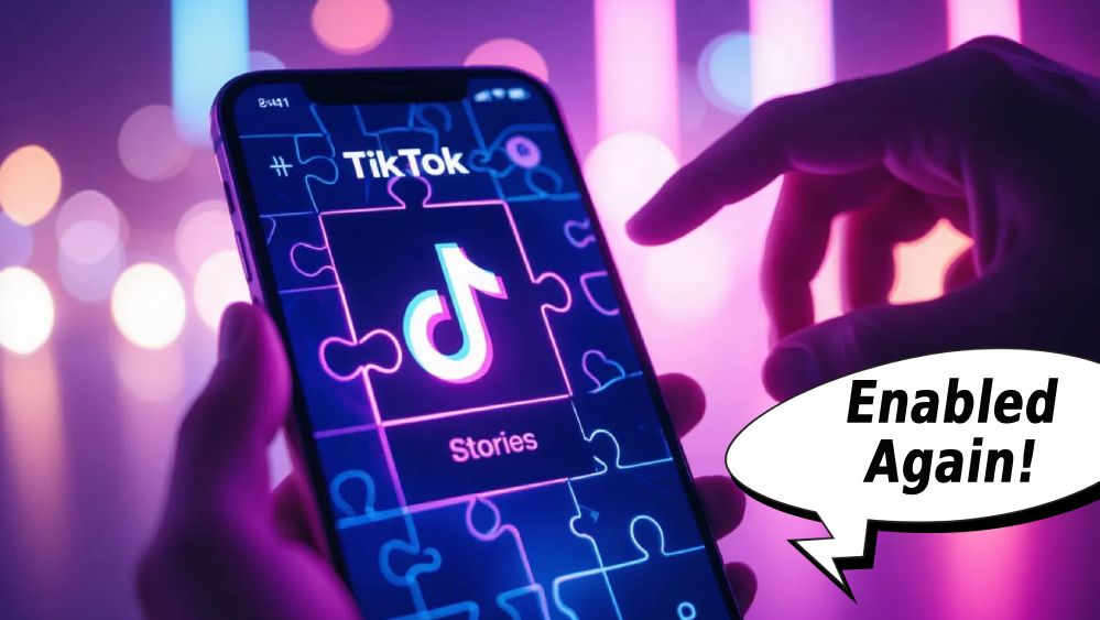 tiktok stories feature missing how to enable
