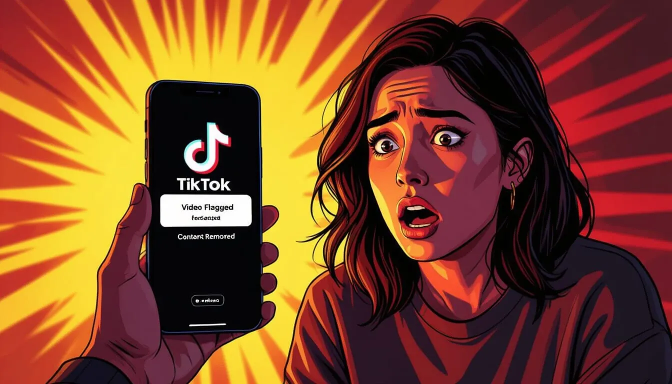 tiktok video flagged