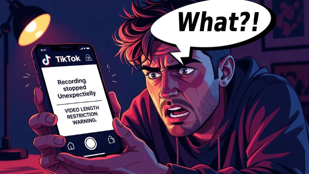 tiktok video length cut off error