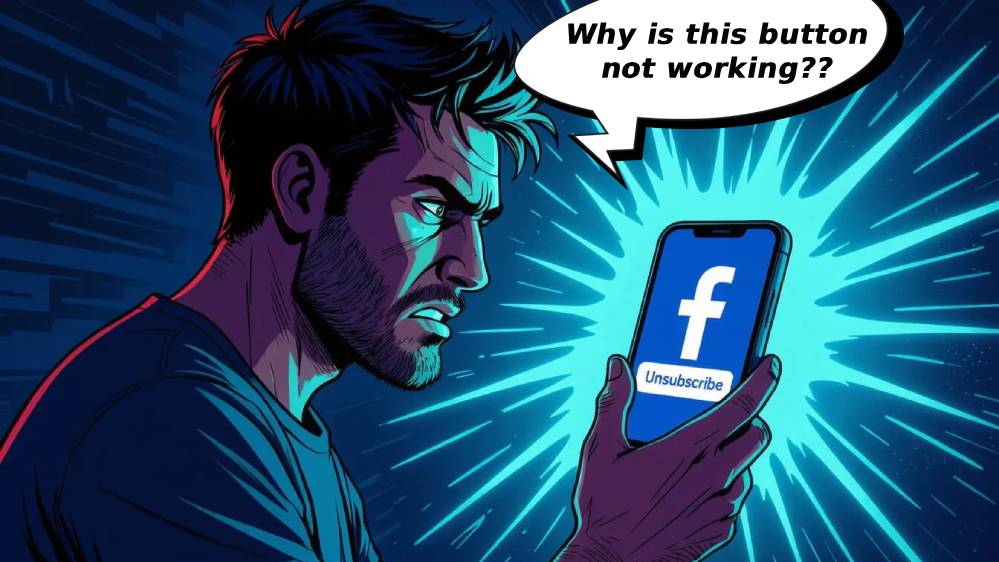 cant unsubscribe facebook email notifications