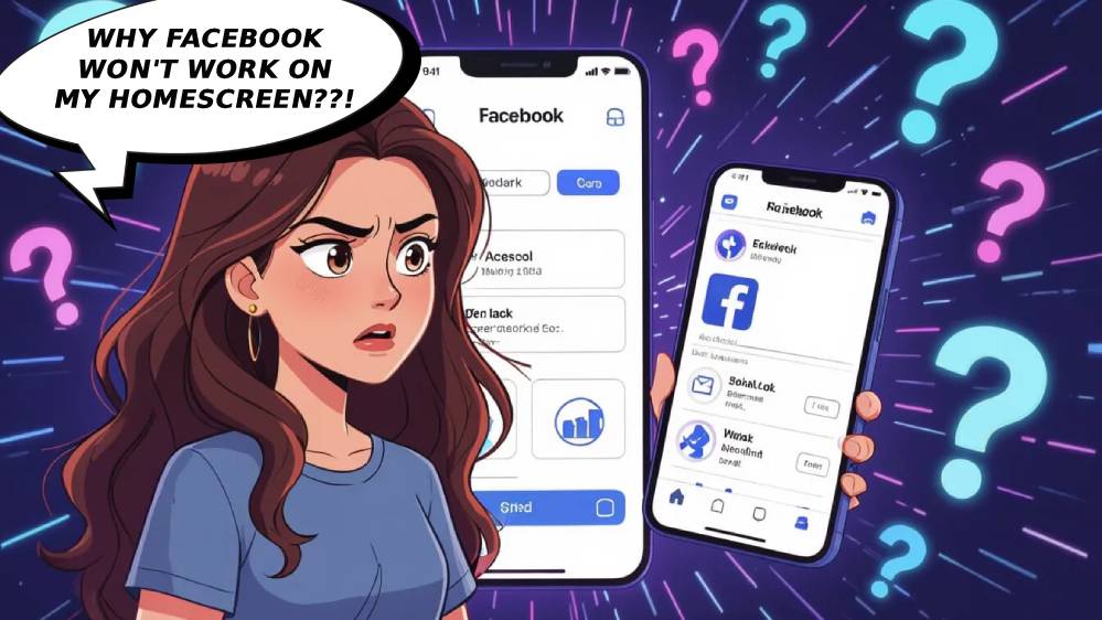 facebook ios widget blank not loading