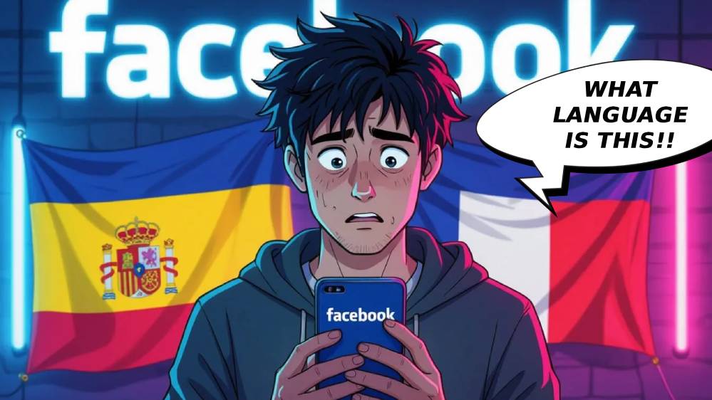 Facebook Showing Content in Wrong Language