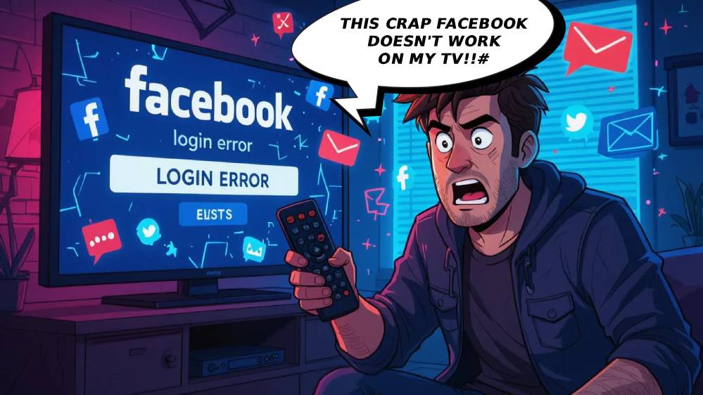 facebook smart tv login not working error