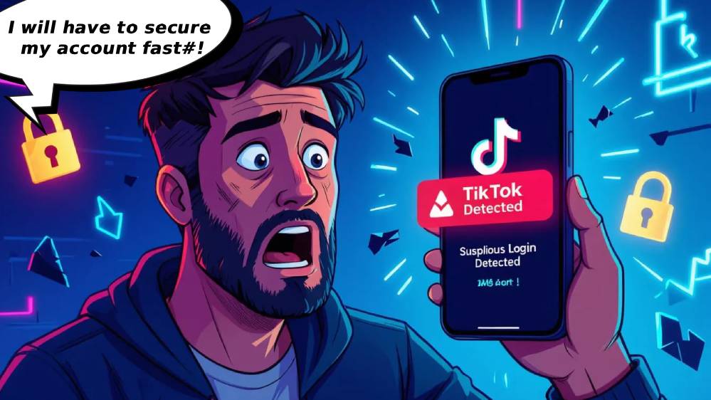 tiktok suspicious login detected